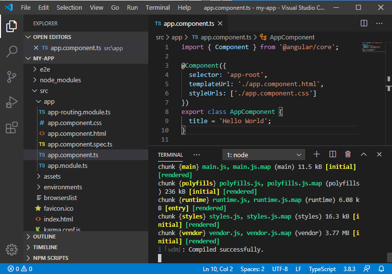 Hướng dẫn lập trình Angular 7 với trình soạn thảo Visual Studio Code Hướng dẫn lập trình Angular 7 với trình soạn thảo Visual Studio Code