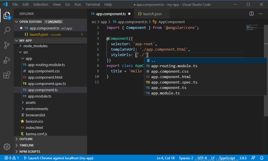 Hướng dẫn lập trình Angular 7 với trình soạn thảo Visual Studio Code Hướng dẫn lập trình Angular 7 với trình soạn thảo Visual Studio Code