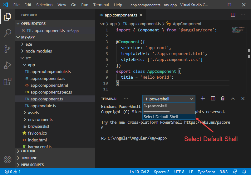 Hướng dẫn lập trình Angular 7 với trình soạn thảo Visual Studio Code Hướng dẫn lập trình Angular 7 với trình soạn thảo Visual Studio Code