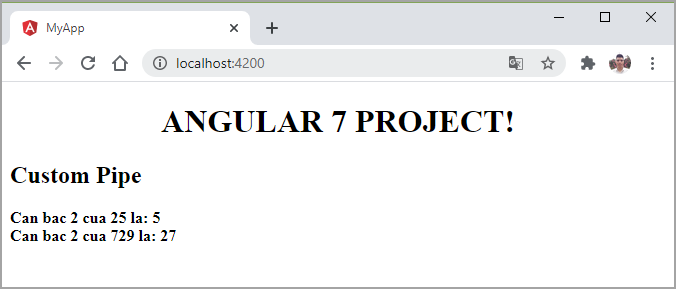Pipe trong Angular7