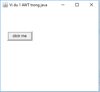 Ví dụ AWT trong java