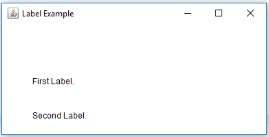 Ví dụ Label trong Java AWT Ví dụ Label trong Java AWT