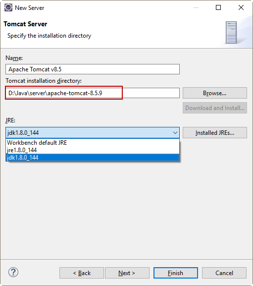 Cấu hình Tomcat server trên Eclipse Cấu hình Tomcat server trên Eclipse