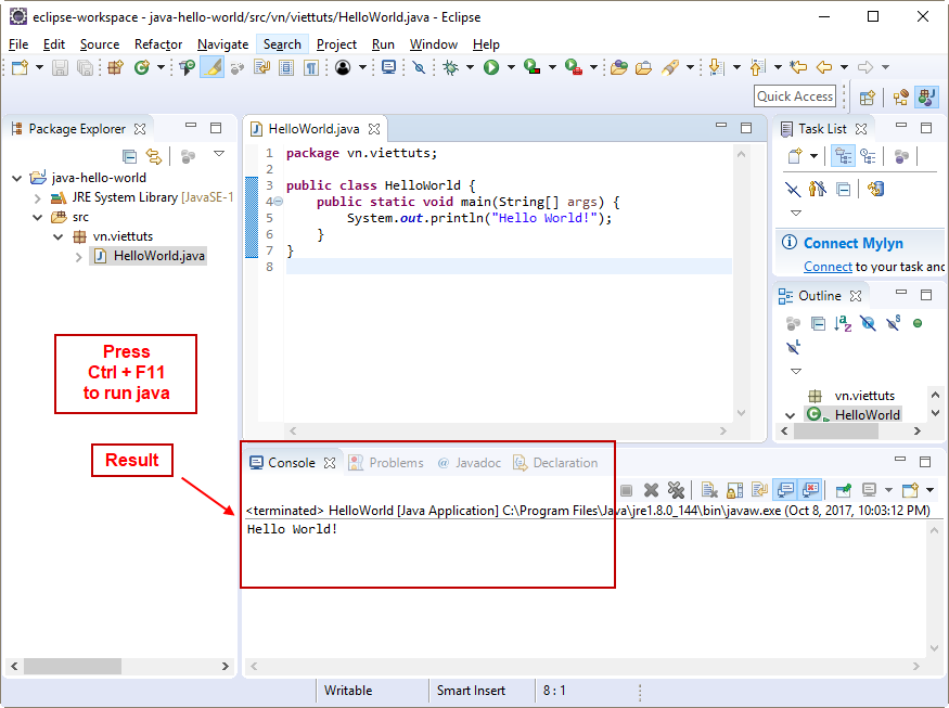Run java project trong Eclipse Run java project trong Eclipse