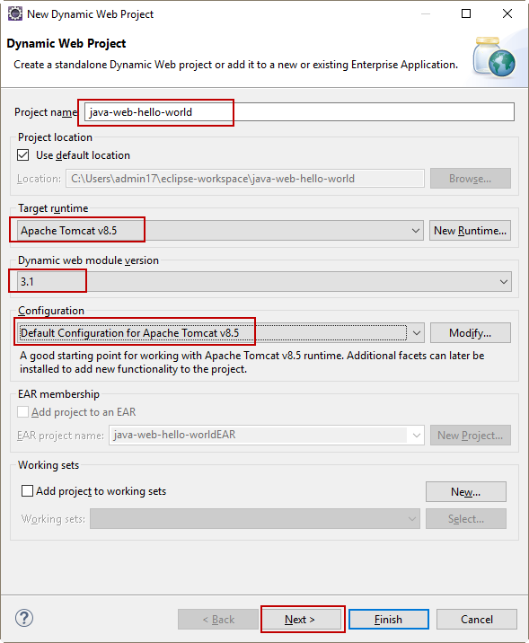 Tạo Java dynamic web project trong Eclipse Tạo Java dynamic web project trong Eclipse