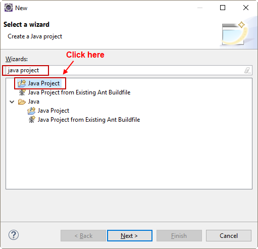 Tạo Java project trong Eclipse Tạo Java project trong Eclipse