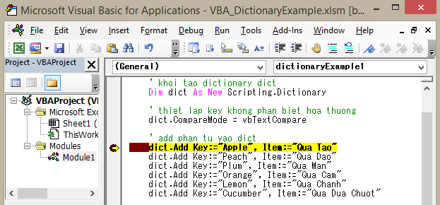 Ví dụ Debug trong Excel VBA Ví dụ Debug trong Excel VBA