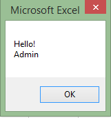 MsgBox trong Excel VBA