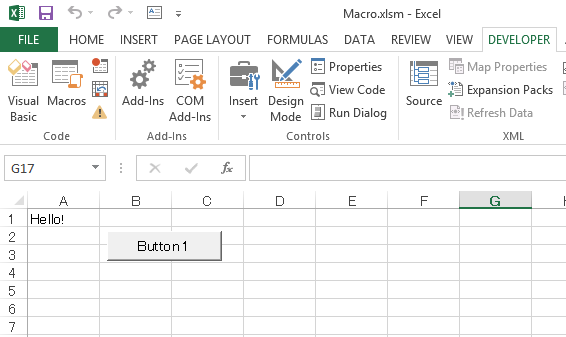 Tạo một Macro trong Excel