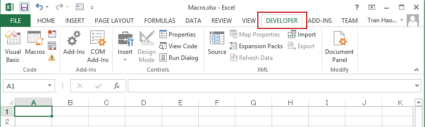 Tạo một Macro trong Excel Tạo một Macro trong Excel