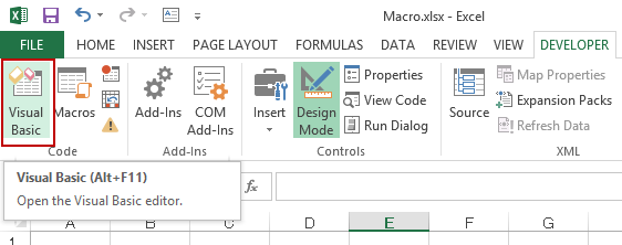 Tạo một Macro trong Excel Tạo một Macro trong Excel