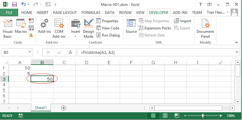 Function trong VBA 2