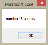 Ví dụ mệnh đề if-else trong VBA