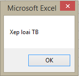 Ví dụ mệnh đề if-else trong VBA