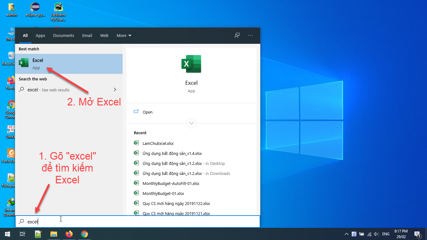 Bắt đầu với ứng dụng Excel Bắt đầu với ứng dụng Excel