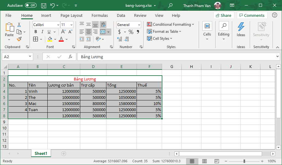 Chọn dữ liệu trong Excel Chọn dữ liệu trong Excel