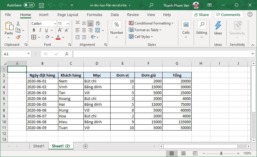 Copy bảng tính (Worksheet) trong Excel Copy bảng tính (Worksheet) trong Excel