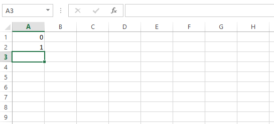 Dãy số Fibonacci trong Excel