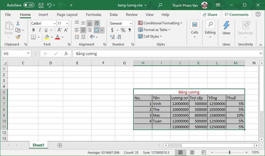 Di chuyển dữ liệu trong Excel Di chuyển dữ liệu trong Excel