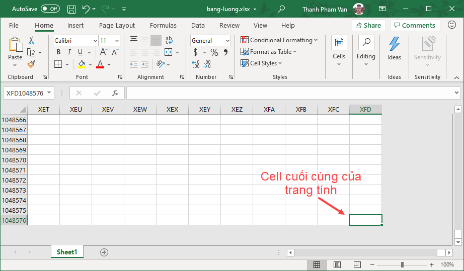 Hàng và Cột trong Excel Hàng và Cột trong Excel