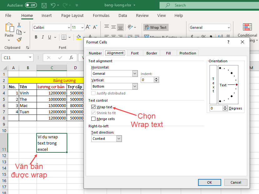 Merge & Wrap trong Excel Merge & Wrap trong Excel
