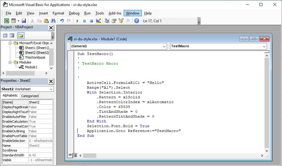 Sử dụng macro trong Excel Sử dụng macro trong Excel