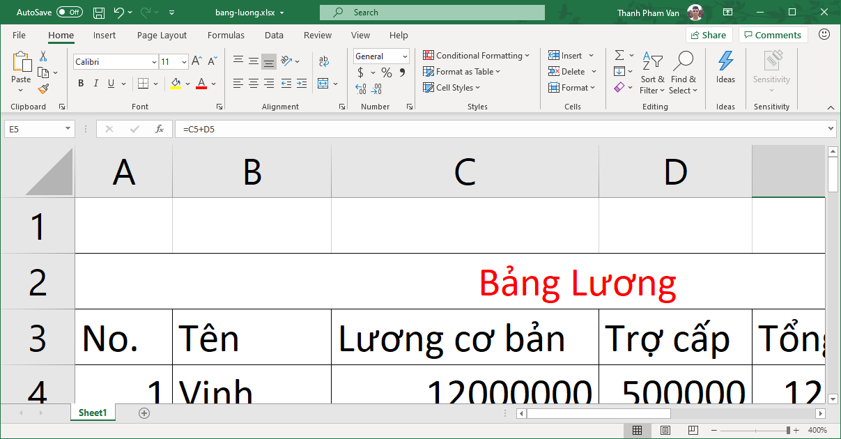 Phóng to, thu nhỏ trong Excel - Zoom in, Zoom out trong Excel Phóng to, thu nhỏ trong Excel - Zoom in, Zoom out trong Excel