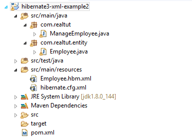 Hibernate 3 XML Mapping - SQLServer 2017 Example