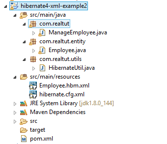 Hibernate 4 XML Mapping - SQLServer 2017 Example