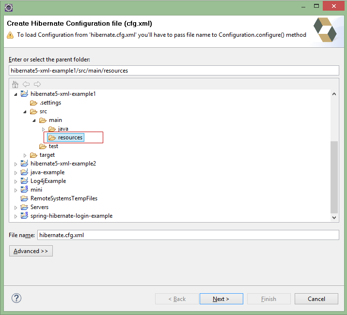 Generate Hibernate Configuration File With Hibernate Tools