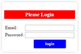 vi du div login form