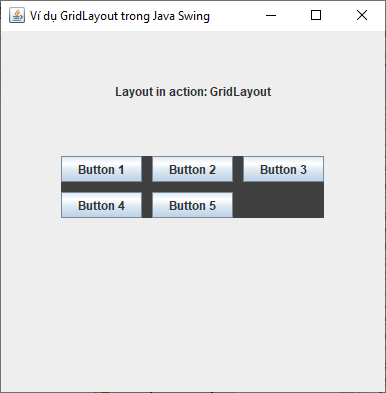 GridLayout trong Java Swing