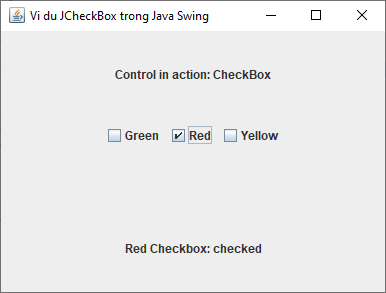 Lớp JCheckBox trong Java Swing Lớp JCheckBox trong Java Swing