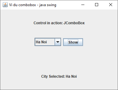 Lớp JComboBox trong Java Swing Lớp JComboBox trong Java Swing