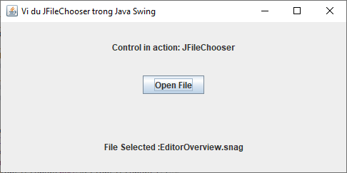 Lớp JFileChooser trong Java Swing Lớp JFileChooser trong Java Swing