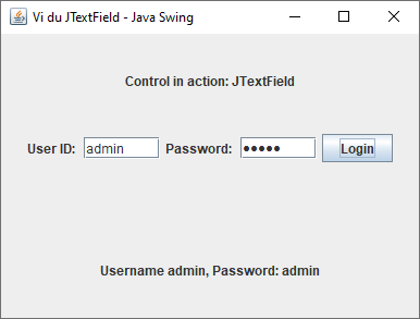 Lớp JTextField trong Java Swing Lớp JTextField trong Java Swing