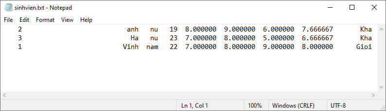 Bài tập quản lý sinh viên trong C/C++ Bài tập quản lý sinh viên trong C/C++