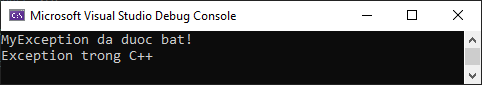 Xử lý ngoại lệ (Exception Handling) trong C++
