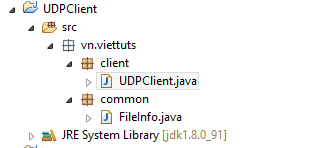UDP transfer file example
