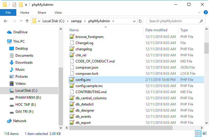 Đổi mật khẩu MySQL Root trên XAMPP Đổi mật khẩu MySQL Root trên XAMPP