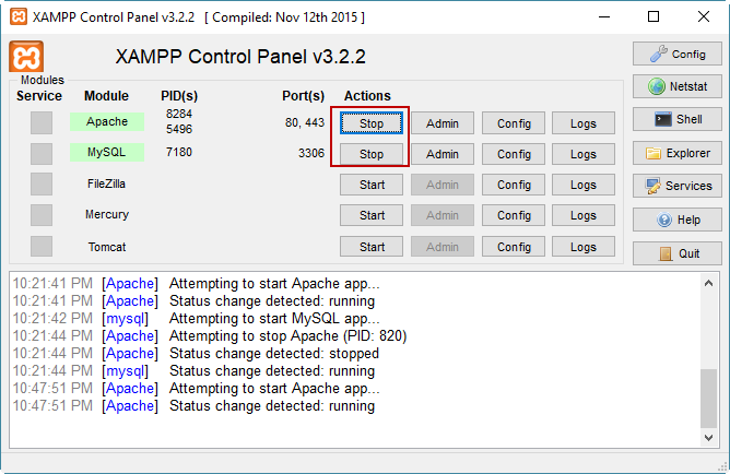 Đổi mật khẩu MySQL Root trên XAMPP