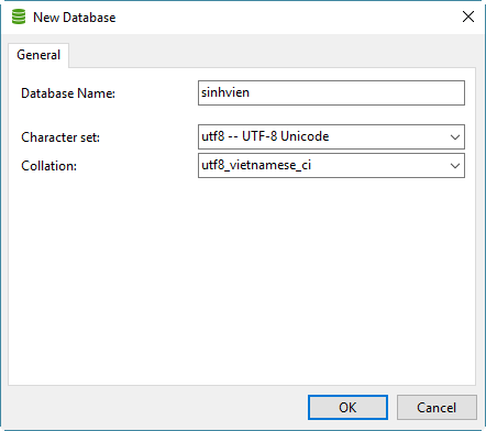 Tạo Database trong MySQL Tạo Database trong MySQL