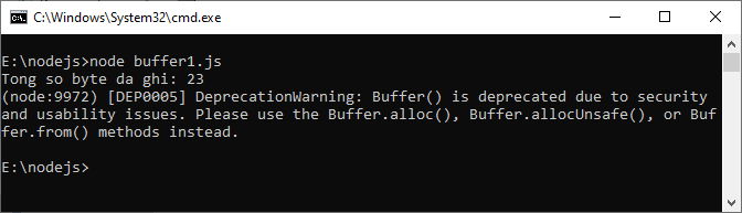 Buffer trong Node.js Buffer trong Node.js
