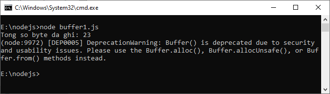 Buffer trong Node.js