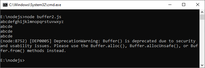 Buffer trong Node.js Buffer trong Node.js