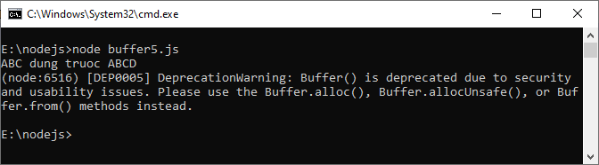 Buffer trong Node.js Buffer trong Node.js