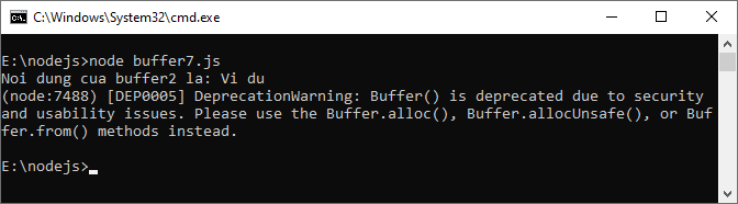 Buffer trong Node.js