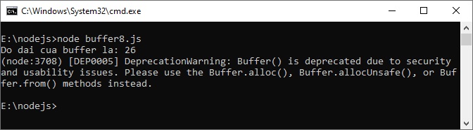 Buffer trong Node.js Buffer trong Node.js