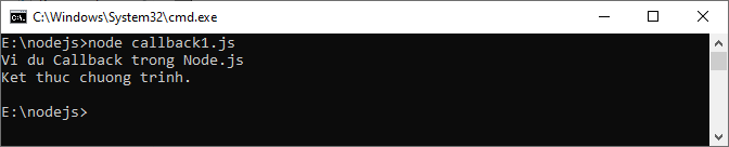 Callback trong Node.js Callback trong Node.js