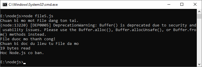 Đọc nghi file trong Node.js Đọc nghi file trong Node.js